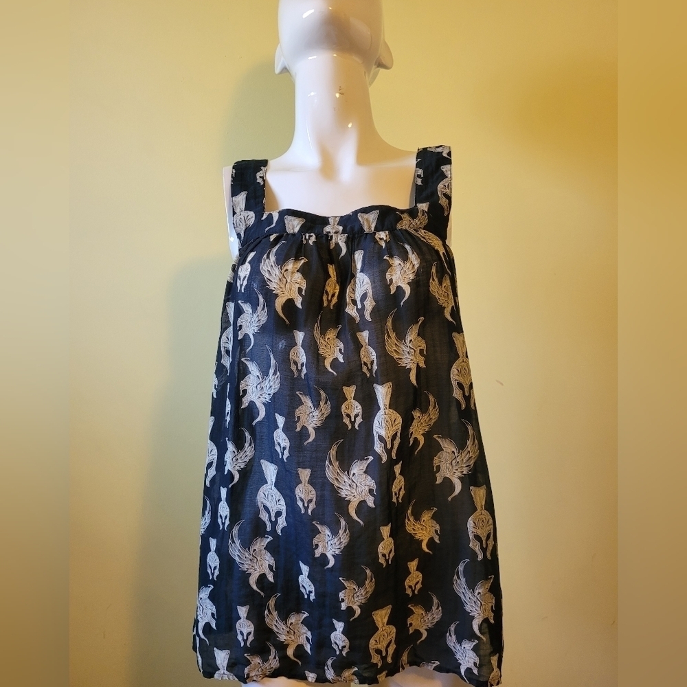Faith Connexion Viking Helmet Print Tank, VGUC, Size S